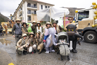 Desfile de carrozas en los Carnavales de Santesteban