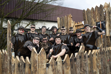 Desfile de carrozas en los Carnavales de Santesteban