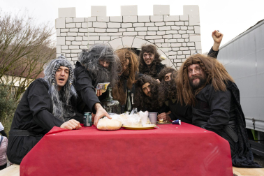Desfile de carrozas en los Carnavales de Santesteban