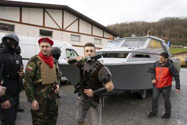 Desfile de carrozas en los Carnavales de Santesteban
