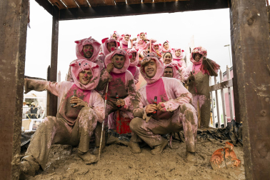 Desfile de carrozas en los Carnavales de Santesteban