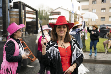 Desfile de carrozas en los Carnavales de Santesteban