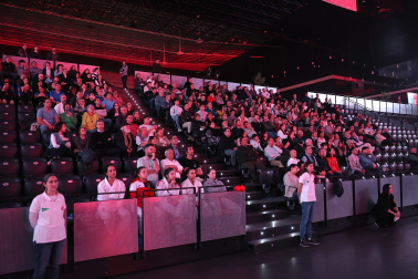 Reconocimiento a los deportistas destacados en el año 2025 durante la ceremonia celebrada en el pabellón Navarra Arena