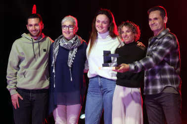 Reconocimiento a los deportistas destacados en el año 2025 durante la ceremonia celebrada en el pabellón Navarra Arena