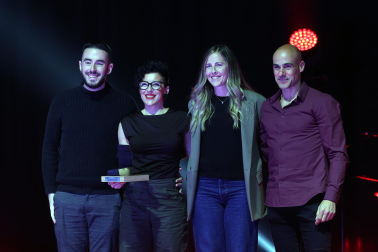 Reconocimiento a los deportistas destacados en el año 2025 durante la ceremonia celebrada en el pabellón Navarra Arena