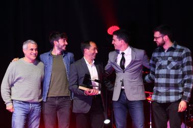 Reconocimiento a los deportistas destacados en el año 2025 durante la ceremonia celebrada en el pabellón Navarra Arena