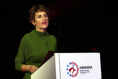 Reconocimiento a los deportistas destacados en el año 2025 durante la ceremonia celebrada en el pabellón Navarra Arena