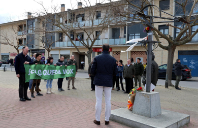 Acto de Vox en Caparroso en homenaje a Pablo Rada.