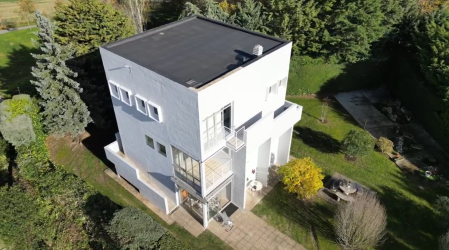 Vista aérea de la casa