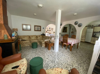 El salón cuenta con chimenea