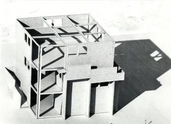 Maqueta de la casa proyectada por Biurrun