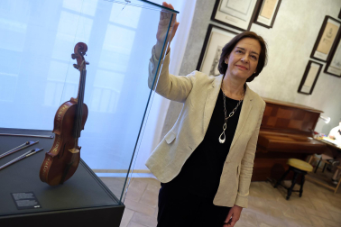 Fotos de la apertura del Festival de Violín Pablo Sarasate con una conferencia a cargo de la musicóloga María Nagore y concierto de alumnos del curso de Interpretación Musical