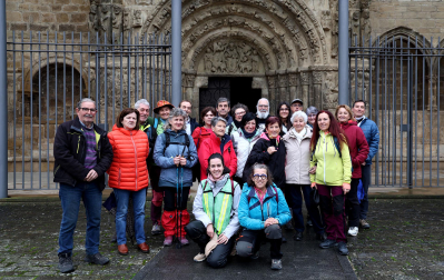 Fotos de los grupos de Tierra Estella durante la primera Javierada de 2026