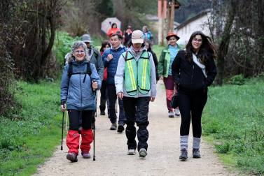 Fotos de los grupos de Tierra Estella durante la primera Javierada de 2026
