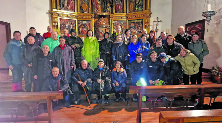 Fotos de los grupos de Tierra Estella durante la primera Javierada de 2026