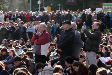 Multitudinaria celebración eucarística en la explanada del castillo de Javier este domingo, 8 de marzo