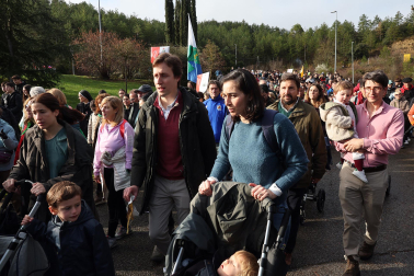Multitudinaria celebración eucarística en la explanada del castillo de Javier este domingo, 8 de marzo