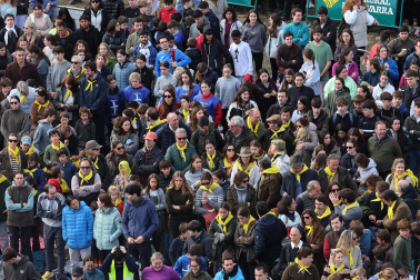 Multitudinaria celebración eucarística en la explanada del castillo de Javier este domingo, 8 de marzo