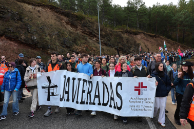 Multitudinaria celebración eucarística en la explanada del castillo de Javier este domingo, 8 de marzo