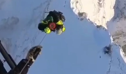 Vídeo del rescate de los navarros en Peña Telera