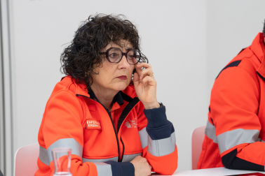 El pueblo de Paiporta, Valencia, agradece a los servicios de emergencia navarros su colaboración durante la Dana