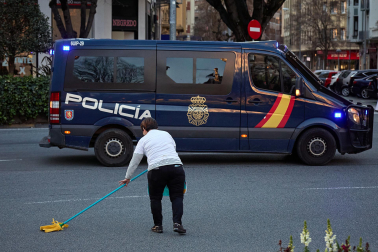 Fotos de las movilizaciones en Pamplona por la huelga general en Navarra por un salario mínimo propio