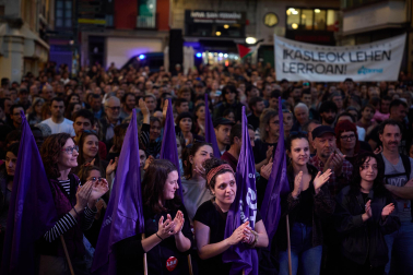 Fotos de las movilizaciones en Pamplona por la huelga general en Navarra por un salario mínimo propio