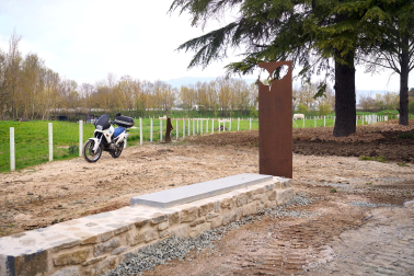 Fotos de la rehabilitación del molino de Ilundáin en el parque fluvial del Arga