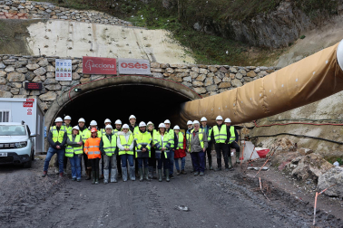 obras del nuevo túnel de Belate.