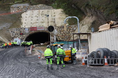 obras del nuevo túnel de Belate.