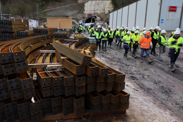 obras del nuevo túnel de Belate.