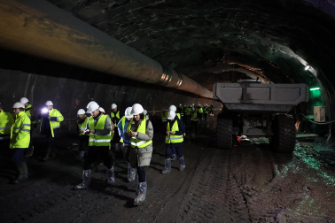 obras del nuevo túnel de Belate.