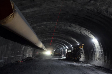 obras del nuevo túnel de Belate.