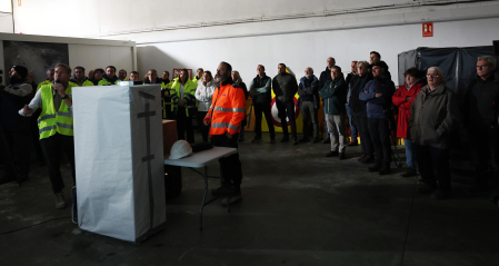 Foto de la visita de autoridades a las obras del nuevo túnel de Belate