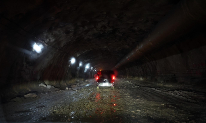 Foto de la visita de autoridades a las obras del nuevo túnel de Belate