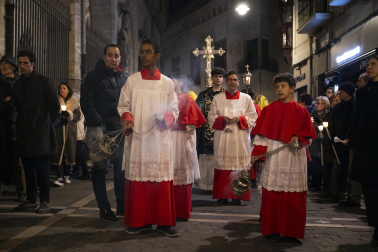 Fotos del traslado de La Dolorosa en Pamplona