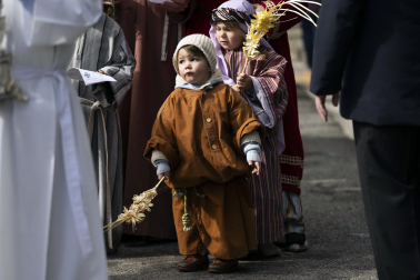 Celebración del Domingo de Ramos en Pamplona.