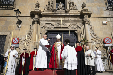 Celebración del Domingo de Ramos en Pamplona.