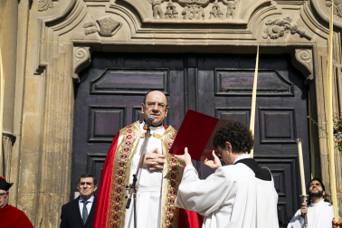 Celebración del Domingo de Ramos en Pamplona.