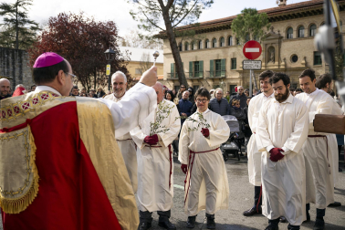 Celebración del Domingo de Ramos en Pamplona.