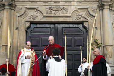 Celebración del Domingo de Ramos en Pamplona.