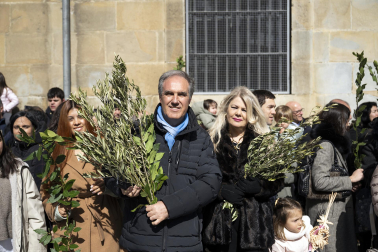 Celebración del Domingo de Ramos en Pamplona.