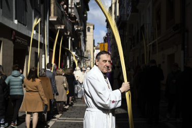 Celebración del Domingo de Ramos en Pamplona.