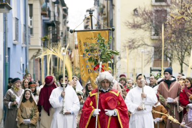Celebración del Domingo de Ramos en Pamplona.