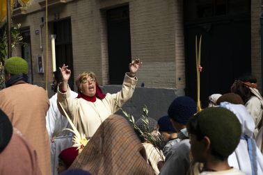 Celebración del Domingo de Ramos en Pamplona.