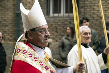 Celebración del Domingo de Ramos en Pamplona.