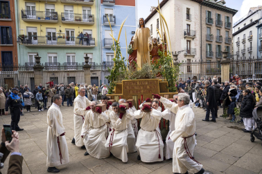 Celebración del Domingo de Ramos en Pamplona.