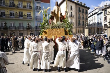 Celebración del Domingo de Ramos en Pamplona.