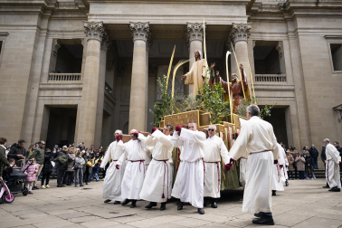 Celebración del Domingo de Ramos en Pamplona.