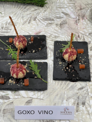 Algunos de los pintxos elaborados por las personas participantes en el concurso